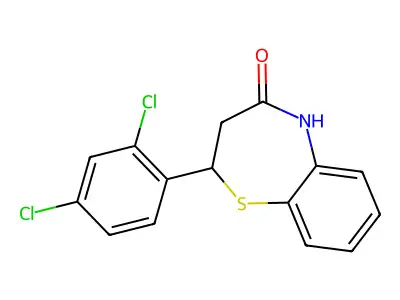 2-(2,4-Dichlorophenyl)-2,3-dihydro-1,5-benzothiazepin-4(5H)-one structure