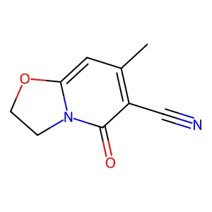 5H-Oxazolo[3,2-a]pyridine-6-carbonitrile, 2,3-dihydro-7-methyl-5-oxo- structure