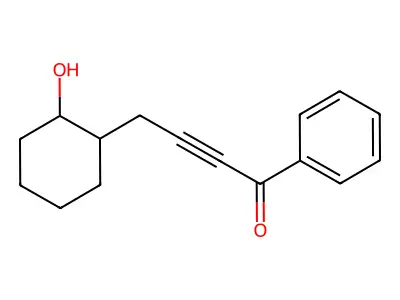 4-(2-Hydroxycyclohexyl)-1-phenylbut-2-yn-1-one structure