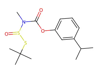 2-Isopropylphenyl (methyl)(t-butylthiosulfinyl)carbamate structure