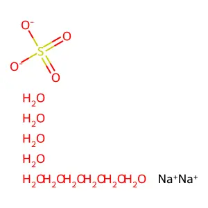 十水合硫酸钠 structure