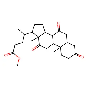 Methyl 3,7,12-trioxocholan-24-oate structure
