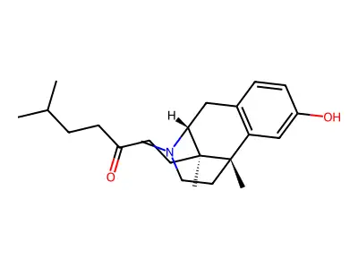 Zenazocine structure