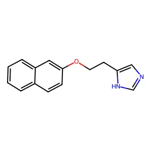 Imidazole, 4-(2-(2-naphthyloxy)ethyl)- structure