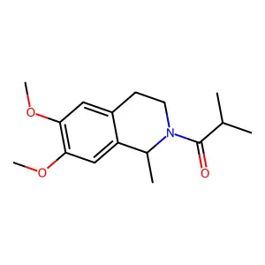1-(6,7-Dimethoxy-1-methyl-3,4-dihydroisoquinolin-2(1H)-yl)-2-methylpropan-1-one structure