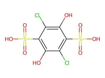 1,4-Benzenedisulfonic acid, 2,5-dichloro-3,6-dihydroxy- structure