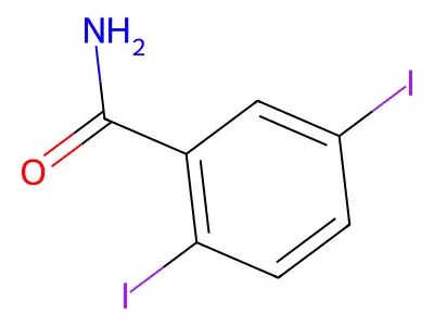 2,5-Diiodobenzamide structure