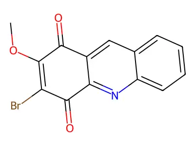1,4-Acridinedione, 3-bromo-2-methoxy- structure
