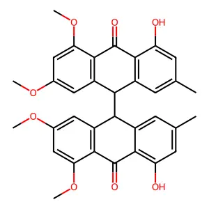 BIANTHRONE DERIV (ASPERGILLUS WENTII) structure