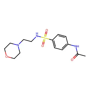 N-[4-(2-morpholin-4-ylethylsulfamoyl)phenyl]acetamide structure