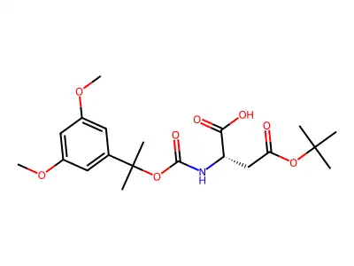 4-(1,1-Dimethylethyl) hydrogen N-[[1-(3,5-dimethoxyphenyl)-1-methylethoxy]carbonyl]-L-aspartate structure