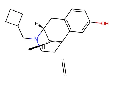 17-(Cyclobutylmethyl)-8beta-methyl-6-methylidene-9alpha-morphinan-3-ol structure