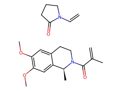 Vinylpyrrolidinone-salsolidinemethacrylate structure