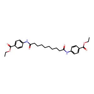 N,N'-Bis(4-(ethoxycarbonyl)phenyl)-1,10-decanediamide structure