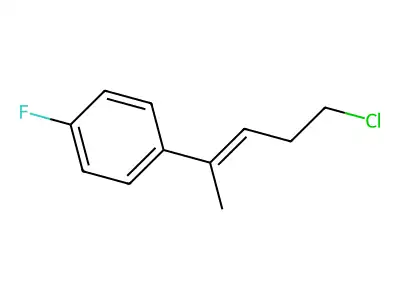 1-(5-Chloropent-2-EN-2-YL)-4-fluorobenzene structure