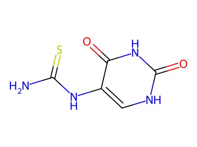 N-(2,4-Dioxo-1,2,3,4-tetrahydropyrimidin-5-yl)thiourea structure