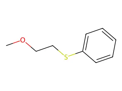 2-Methoxyethyl phenyl sulfide structure