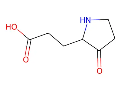 3-(3-oxopyrrolidin-2-yl)propanoic Acid structure