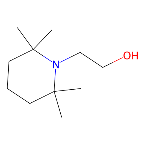 1-(2-Hydroxyethyl)-2,2,6,6-tetramethylpiperidine structure