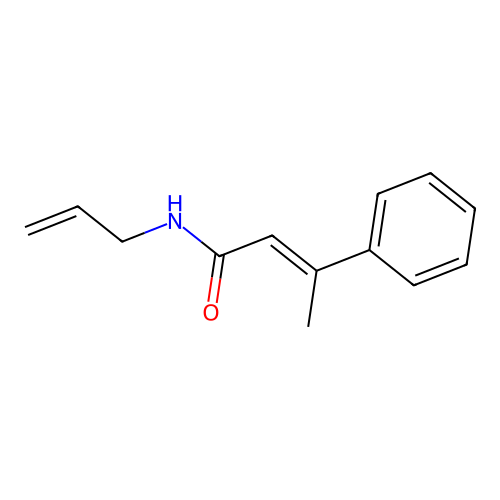 Cinnamamide, N-allyl-beta-methyl-, (E)- structure