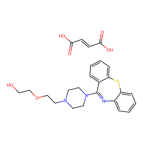 Quetiapine fumarate structure