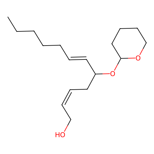 2,6-Dodecadien-1-ol, 5-((tetrahydro-2H-pyran-2-yl)oxy)-, (Z,E)- structure