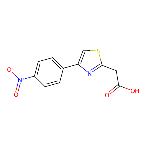 2-[4-(4-Nitrophenyl)-1,3-thiazol-2-yl]acetic acid structure