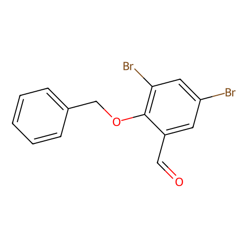 2-(Benzyloxy)-3,5-dibromobenzaldehyde structure