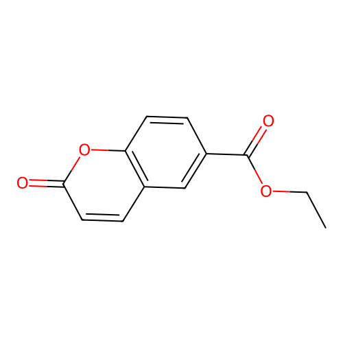 2H-1-Benzopyran-6-carboxylic acid, 2-oxo-, ethyl ester structure