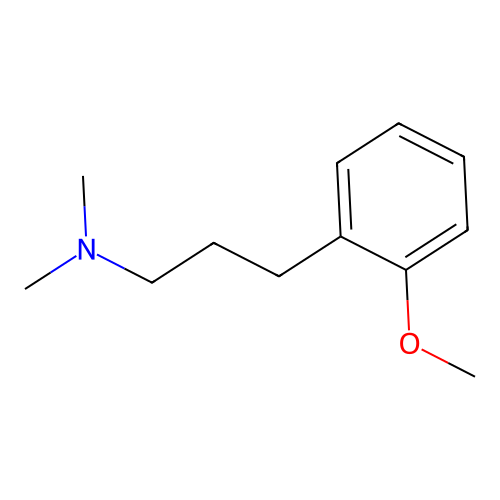 [3-(2-Methoxy-phenyl)-propyl]-dimethyl-amine structure