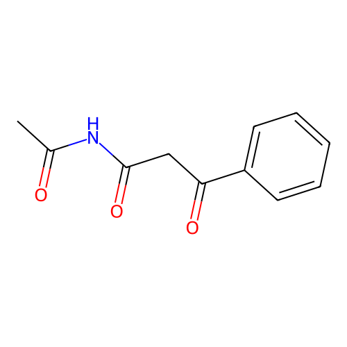 N-Acetyl-3-oxo-3-phenylpropanamide structure