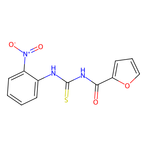 N-[(2-nitrophenyl)carbamothioyl]furan-2-carboxamide structure