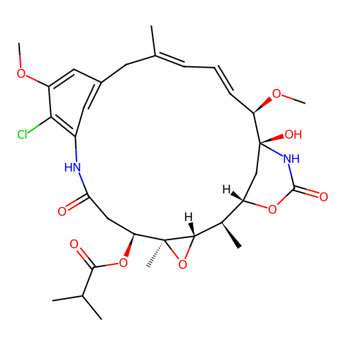 Maytansine, 2'-de(acetylmethylamino)-22-demethyl-2'-methyl- structure