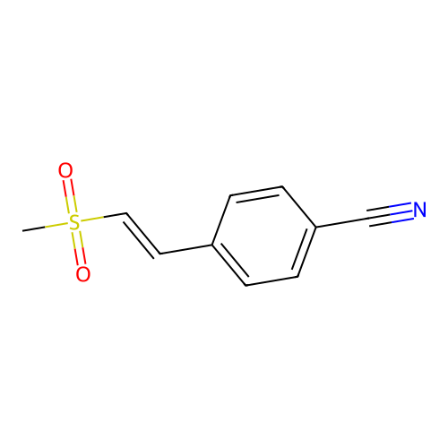 Benzonitrile, 4-[2-(methylsulfonyl)ethenyl]- structure