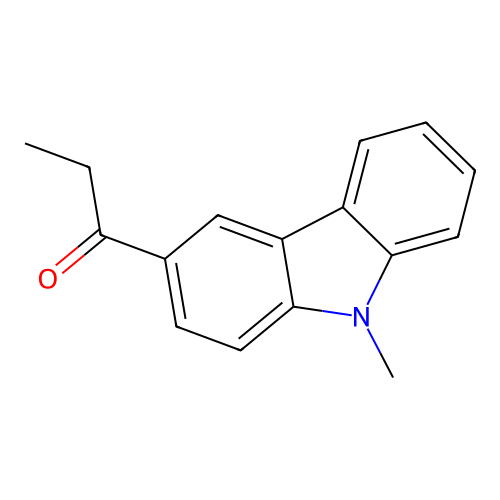 1-(9-methyl-9H-carbazol-3-yl)propan-1-one structure