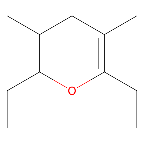 2,6-Diethyl-3,5-dimethyl-3,4-dihydro-2H-pyran structure