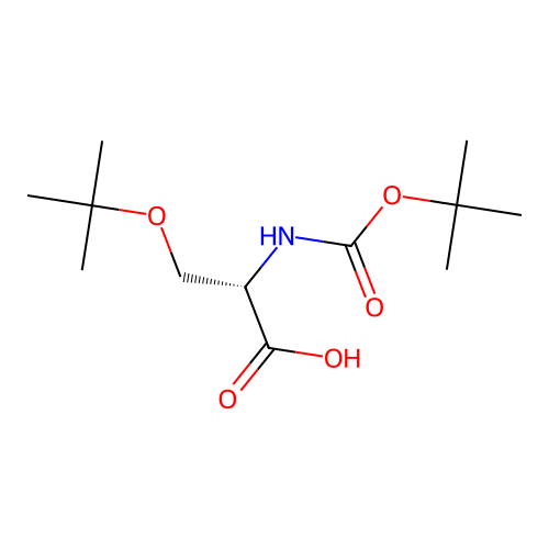 (2S)-3-(tert-butoxy)-2-{[(tert-butoxy)carbonyl]amino}propanoic acid structure