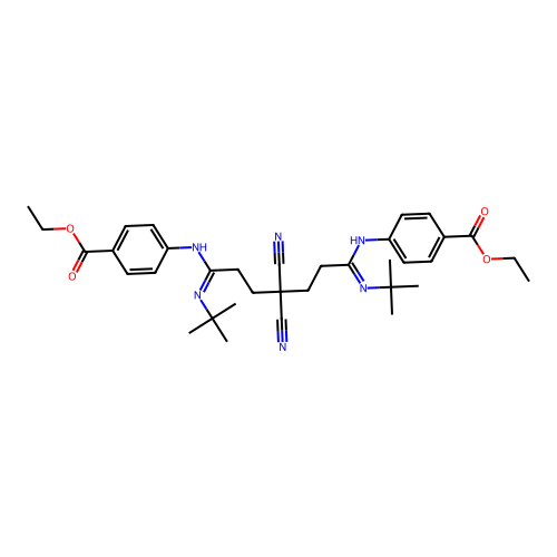 ethyl 4-[[N-tert-butyl-C-[6-(N-tert-butyl-4-ethoxycarbonylan structure