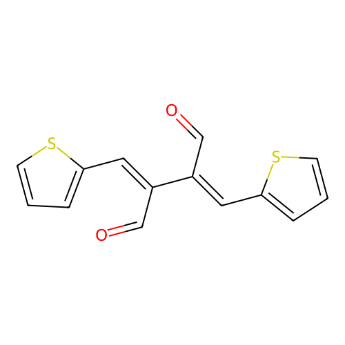 2,3-Bis(thiophen-2-ylmethylidene)butanedial structure
