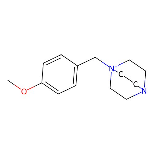 1-(4-Methoxybenzyl)-4-aza-1-azoniabicyclo[2.2.2]octane structure