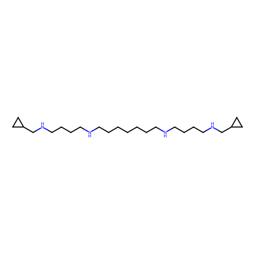 1,7-Heptanediamine, N,N'-bis[4-[(cyclopropylmethyl)amino]butyl]- structure