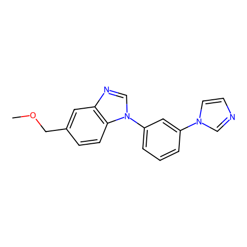 1-(3-(1-Imidazolyl)phenyl)-5-(methoxymethyl)benzimidazole structure