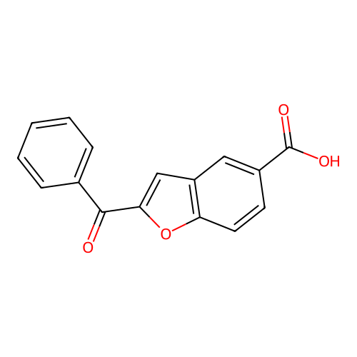 2-Benzoyl-1-benzofuran-5-carboxylic acid structure