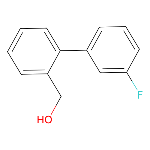 [2-(3-Fluorophenyl)phenyl]methanol structure
