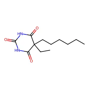 5-Ethyl-5-hexyl-2,4,6(1H,3H,5H)-pyrimidinetrione structure