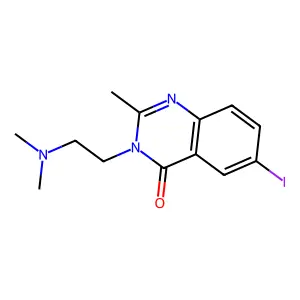 4(3H)-Quinazolinone, 3-(2-(dimethylamino)ethyl)-6-iodo-2-methyl- structure