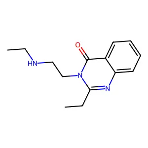 4(3H)-Quinazolinone, 2-ethyl-3-(2-(ethylamino)ethyl)- structure