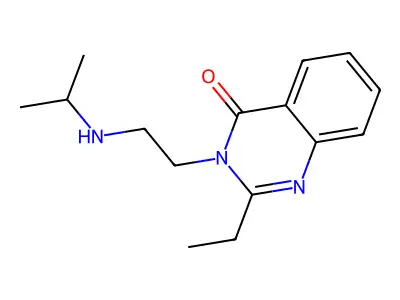 4(3H)-Quinazolinone, 2-ethyl-3-(2-((1-methylethyl)amino)ethyl)- structure