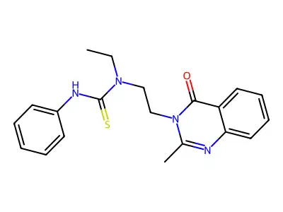 Thiourea, N-ethyl-N-(2-(2-methyl-4-oxo-3(4H)-quinazolinyl)ethyl)-N'-phenyl- structure