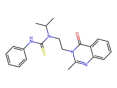 Thiourea, N-(1-methylethyl)-N-(2-(2-methyl-4-oxo-3(4H)-quinazolinyl)ethyl)-N'-phenyl- structure